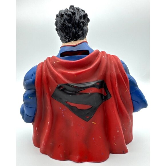 DC Comics The New 52 Superman Bust Bank Action Figure and Coin Bank - Picture 3 of 6